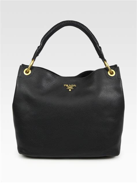 prada vitello daino hobo black|prada vitello daino crossbody bag.